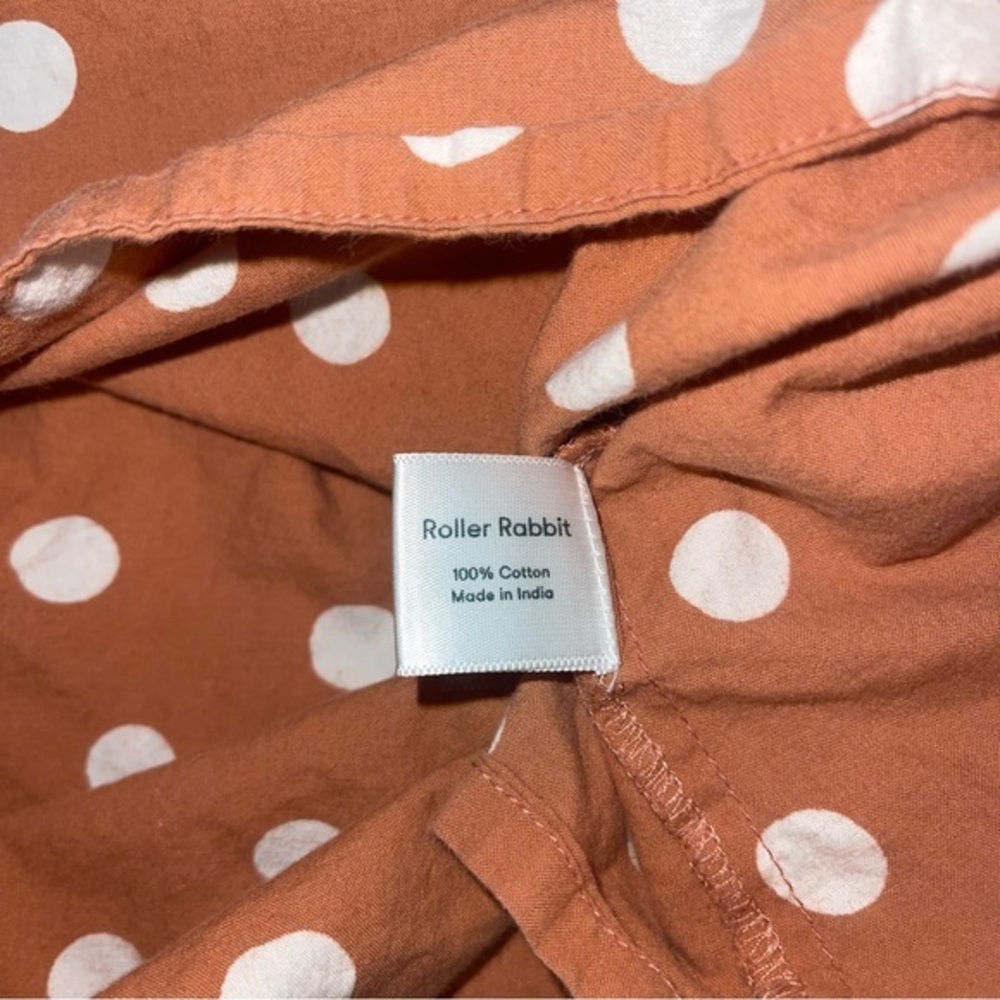 Roller Rabbit Polka Dot Puff Sleeve Denida Blouse - Picture 4 of 9